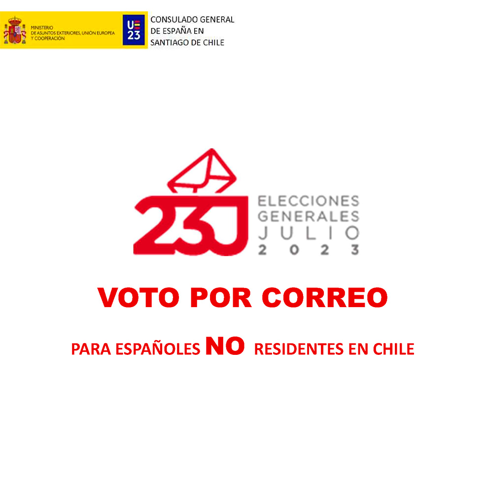 Voto por correo para españoles NO residentes en Chile