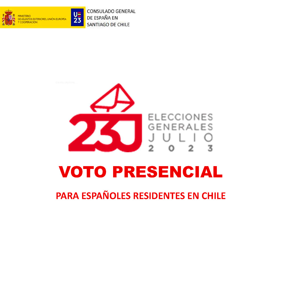 Voto presencial para españoles residentes en Chile